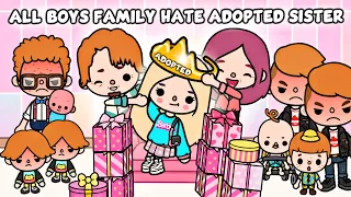 All Boys Family Hate Adopted Sister | Sad Story | Toca Life Story | Toca Boca