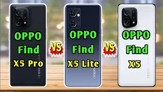 OPPO Find X5 Pro VS OPPO Find X5 Lite VS OPPO Find X5 specifications and Features _ comparison video