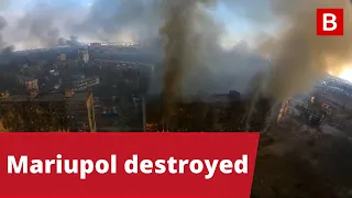 Drone footage shows destruction of city of Mariupol by Putin forces | Russia - Ukraine talks