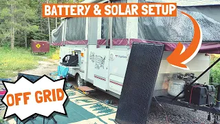 Solar & Battery Setup and Use on Pop Up Camper