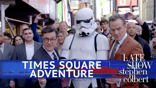 Stephen & Bryan Cranston's Times Square Adventure