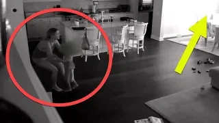 Nanny Hears Noise Upstairs , So Dad Checks Hidden Camera And Captures A Nightmare In His Kitchen