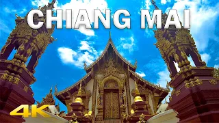 FULL Walking Tour Chiang Mai, Thailand【4K Ultra HD】🇹🇭