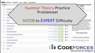 Complete Number Theory Practice - Noob to Expert | Topic Stream 9