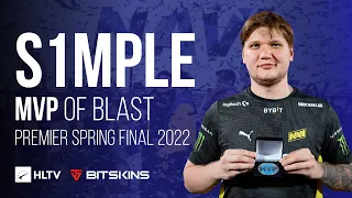 s1mple - HLTV MVP by Bitskins of BLAST Premier Spring Final 2022