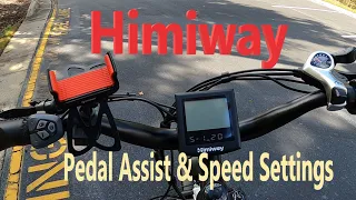 Himiway Pedal Assist & Speed Settings