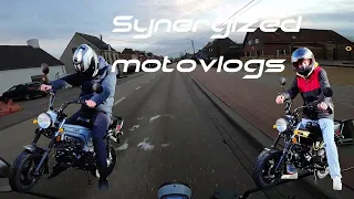 What it's like to drive a scooter in Belgium (Skyteam bluroc heritage dax 50cc) Part 4