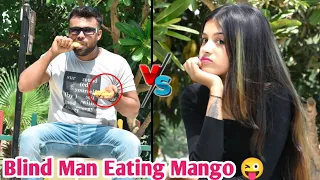 Blind Man Eating Mango Twist 😂😂 | Blind Man Eating Prank 2023 | Eating Prank By Shainy Khan