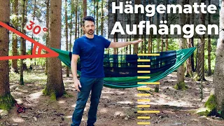 Hängematten AUFBAU (2 min. Anleitung)