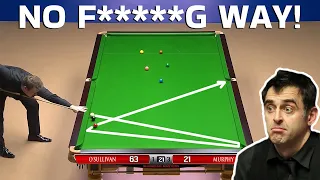 There was screaming and applause from everyone after that hit! Ronnie O'Sullivan!