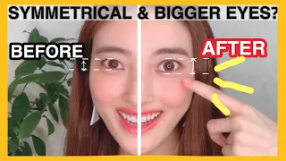 Big Eyes Exercise (Fast Results) | Massage to Make your Eyes Symmetrical