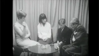 1965 Family therapy with psychiatrist. Troubled boy