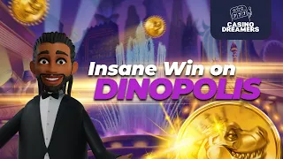 Dinopolis Slot  😱😱 INSANE BIG WIN!