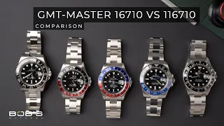 Rolex GMT-Master II 16710 vs 116710 Comparison - Vintage Pre Ceramic Vs New Ceramic