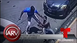 Un conductor atacó a puñaladas a otro hombre por chocarlo | Al Rojo Vivo | Telemundo