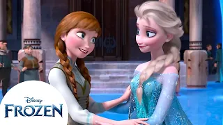 Los momentos más divertidos de las hermanas Elsa y Anna | Frozen