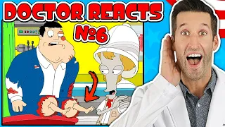 ER Doctor REACTS to Funniest American Dad Medical Scenes #6
