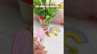 DIY how to make miniature🌈|craft ideas 💡 #clayart #clay #miniature #shorts #youtubeshorts #craft