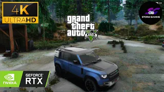 GTA 5 Gameplay, Rainy day, Land Rover Defender (HD/4K 60FPS)