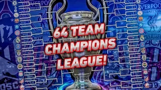 ADDING 64 TEAMS TO THE CHAMPIONS LEAGUE!! FIFA 19 Career Mode