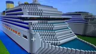 M/S Costa Concordia in Minecraft