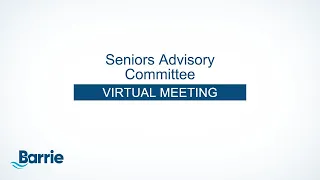 Seniors Advisory Committee Meeting | August 23, 2021