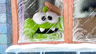 Поиграйка - 🍭Ам Ням Новогодний сборник и письмо Деду Морозу🎅Om Nom из игры Cut the Rope