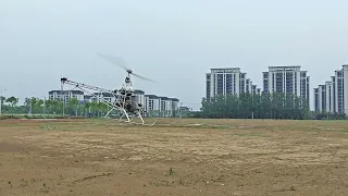 My friend fly my helicopter. Two seater helicopter project part17