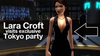 Tomb Raider Legend - Lara in evening dress at a party in Tokyo