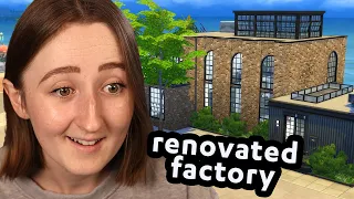 building a renovated factory in the sims! (Streamed 1/27/24)