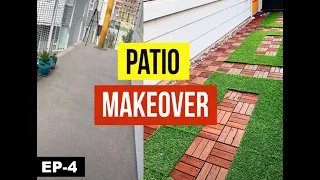 Patio makeover during COVID Lockdown I DIY Patio makeover with Ikea