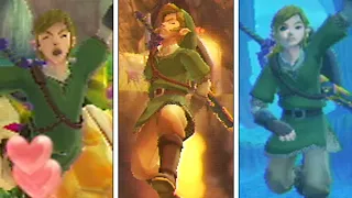 All Link's Death Animations in The Legend Of Zelda Skyward Sword (Drowning,  Falling In Lava & MORE)