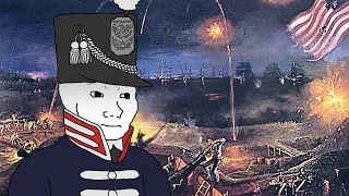 The Star-Spangled Banner but you're being bombarded at Fort McHenry