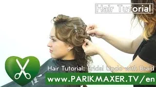 Bridal Updo with Braid parikmaxer tv english version