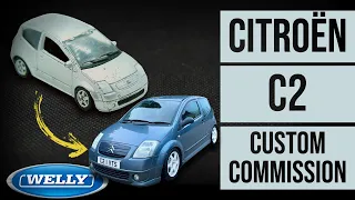 WELLY diecast custom: Citroën C2 Code Edition commission