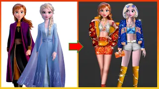 Frozen: Elsa Anna Glow Up - Disney Princesses Transformation