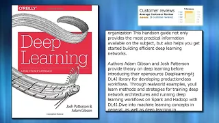 Deep Learning: A Practitioner's Approach