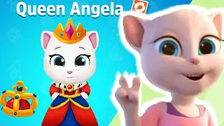 Talking Tom Splash Forces Queen Angela vs Roy Raccoon Gameplay