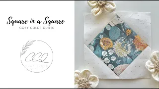 Square in a Square Quilt Block Tutorial