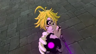 Meliodas (Demon) Ultimate Move: "Hell Buster" | Seven Deadly Sins: Grand Cross