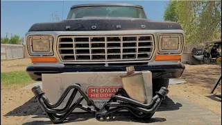 Headers and Dual 3 Inch Exhaust on the F100 (Equal Length)