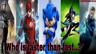 Fastest superheroes Battle - Quicksilver Vs Flash Vs Sonic vs XLR8