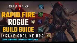 Diablo 4 - New Best Rapid Fire Rogue Build Guide for Endgame (Speedfarm Elemental Bow)  3 Imbuements