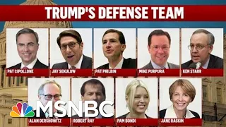 President Donald Trump Zeroes In On Defense Team As Trial Begins | Deadline | MSNBC