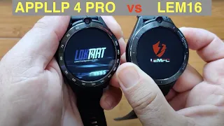 LOKMAT APPLLP 4 Pro vs LEMFO LEM16 Android 11 6GB/128GB Smartwatches Compared: Which is Best?