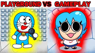 FNF Character Test | gameplay VS playground  | Sky Ski Doraemon