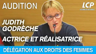 Judith Godrèche est auditionnée par les députés sur les violences sexuelles dans le cinéma.