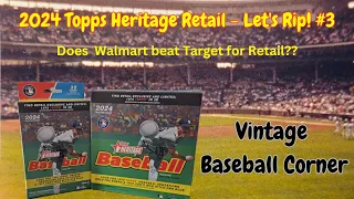 2024 Topps Heritage - The Search for Red Autos and Blue Sparkle Chrome!