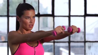 Train Like An Angel 2015: Adriana Lima Arm Workout