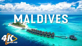 FLYING OVER MALDIVES 4K UHD - Relaxing Music Along With Beautiful Nature Videos - 4K Video Ultra HD